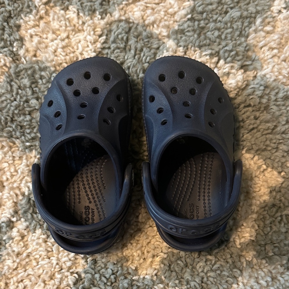 Navy Crocs